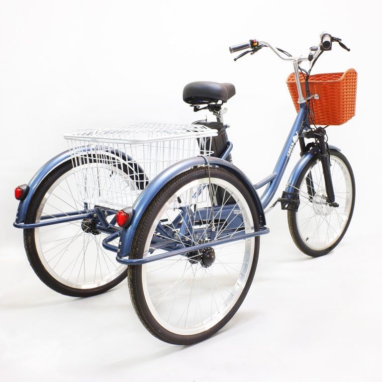 Электровелосипед GreenCamel Трайк-24 (R24 500W 48V 15Ah) синий